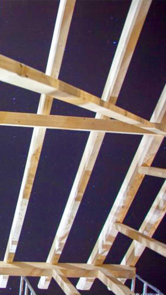 houten frame huis